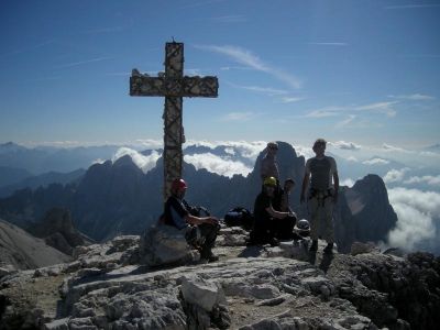 020-Dolomiten-Rosengarten - Auf dem Gipfel des Kesselkogels, 3.044 m